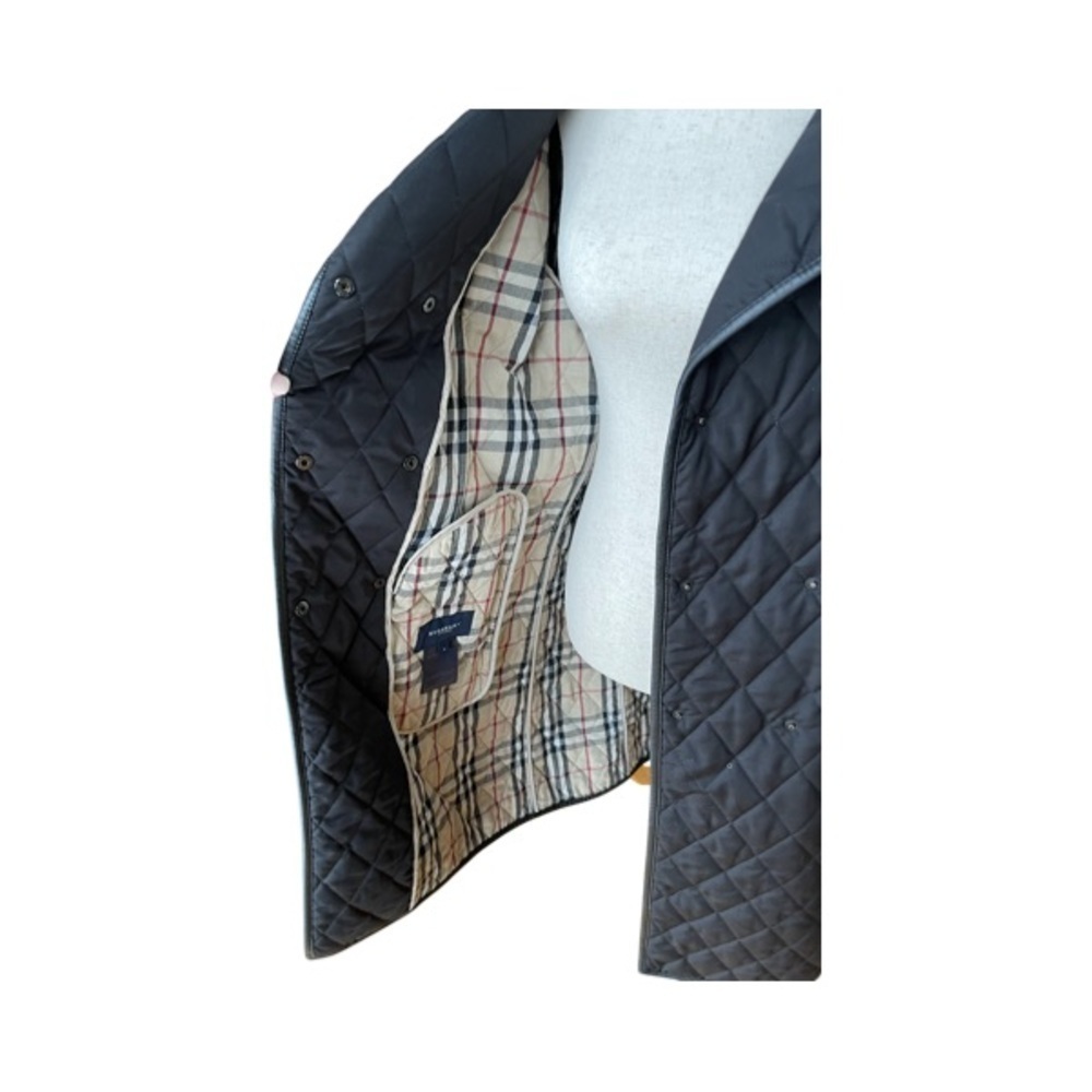 Burberry Quilted Double Breasted Trench Coat Size Large - Picture 5 of 9